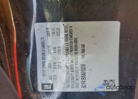 2010 Chevrolet Camaro Ls z USA, uszkodzony, nr VIN 2G1FA1EV6A9193336